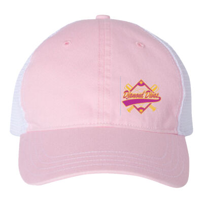 Team Logo - Softstyle Garment-Washed Trucker Cap Thumbnail