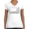 Women's Fine Jersey V-Neck Tee Thumbnail