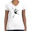 Women's Fine Jersey V-Neck Tee Thumbnail